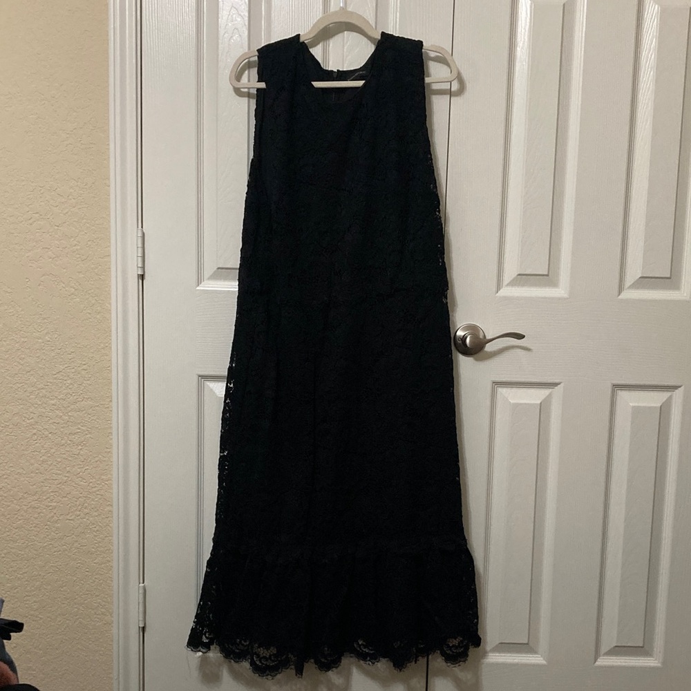 Banana Republic Black Lace Maxi Dress